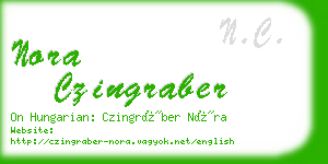 nora czingraber business card